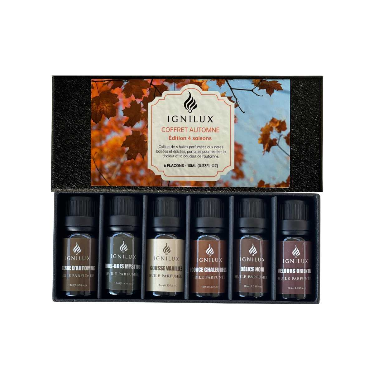 Coffret d’Huiles Parfumés – IGNILUX Automne