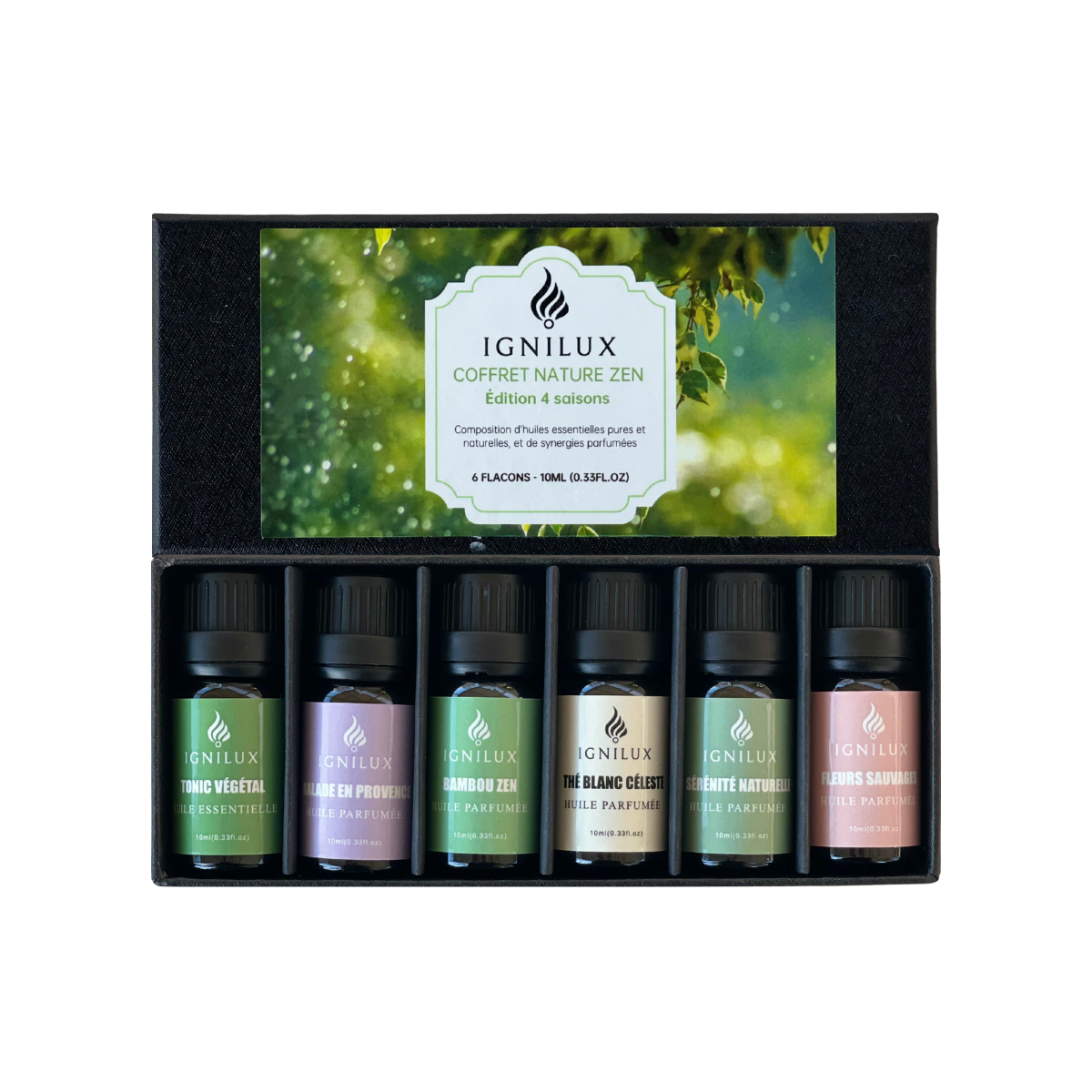 Coffret d’Huiles Parfumés – IGNILUX Nature Zen
